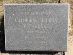 McFARLANE Catherine Helena nee PEETERS -1925