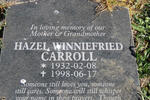 CARROLL Hazel Winniefried 1932-1998