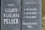PELSER Elizabeth Wilhelmina 1928-2009