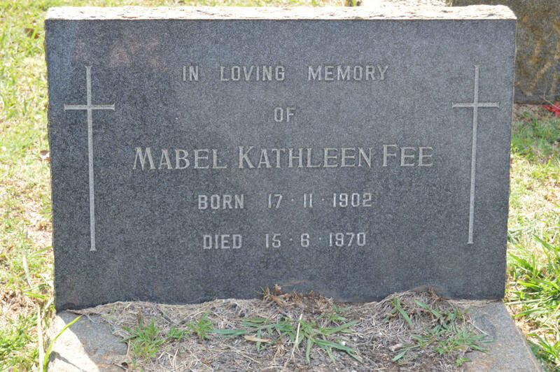 FEE Mabel Kathleen 1902-1970
