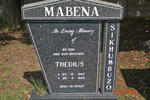 MABENA Sikhumbuzo Thedius 1967-1999