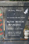MPUNGOSE Milton Mbukeni 1953-1999