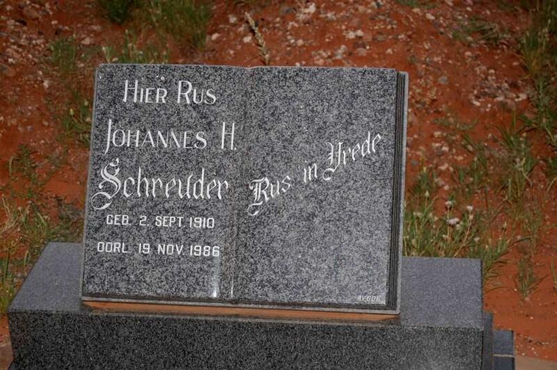 SCHREUDER Johannes H. 1910-1986