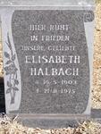 HALBACH Elisabeth 1903-1975