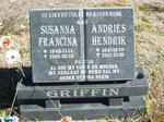 GRIFFIN Andries Hendrik 1947-2012 & Susanna Francina 1946-2000
