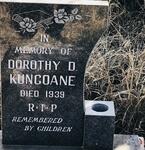 KUNGOANE Dorothy D. -1939