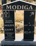 MODIGA Molefe Saint 1957-2010