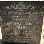 CILLIE Abraham Charles 1934-1953
