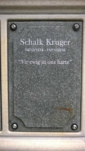 KRUGER Schalk 1974-2010
