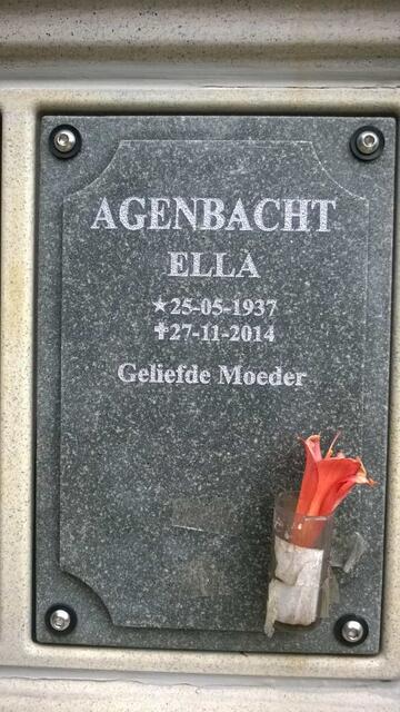 AGENBACHT Ella 1937-2014