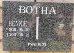 BOTHA Hennie 1938-2011