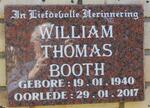 BOOTH William Thomas 1940-2017