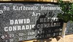 CONRADIE Dawid 1924-2004 & Hester 1931-2015