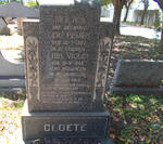 CLOETE Gert Petrus 1927-1959 & Ethel Violet 1926-1959