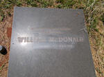 McDONALD William 1899-1962