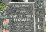 GEEL Maria Catharina Elizabeth 1922-1999