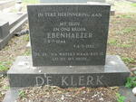 KLERK Ebenhaezer, de 1944-1982
