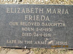 FEDDERN Elizabeth Maria Frieda 1931-1981