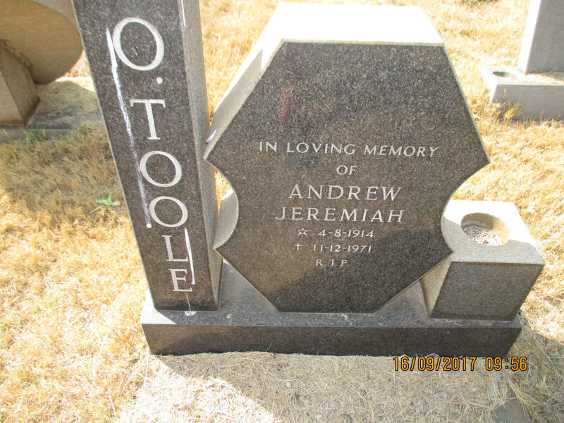 O'TOOLE Andrew Jeremiah 1914-1971