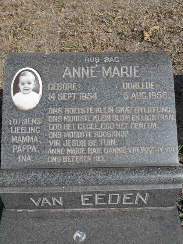 EEDEN Anne-Marie, van 1954-1956