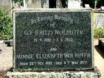 WOLHUTER G.F. 1882-1952 & Minnie Elizabeth 1880-1972