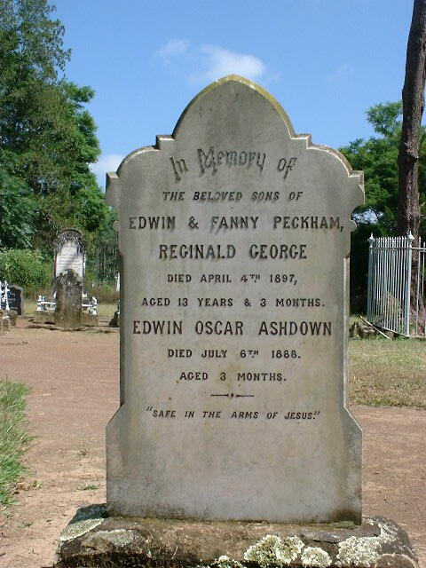 PECKHAM Edward Oscar Ashdown -1888 :: PECKHAM Reginald George -1897