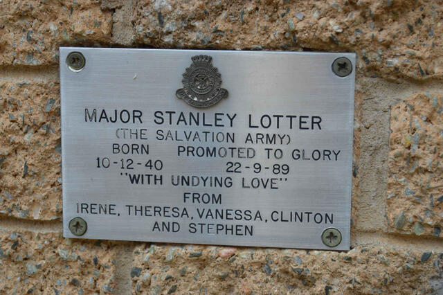 LOTTER Stanley 1940-1989