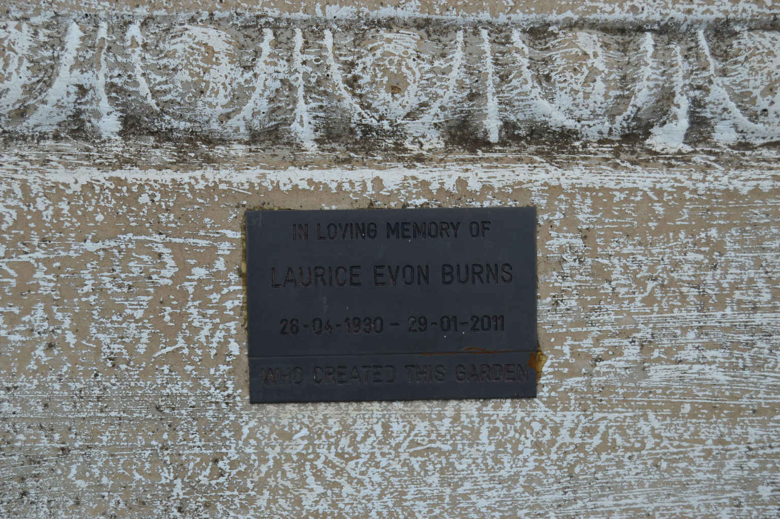 BURNS Laurice Evon 1930-2011