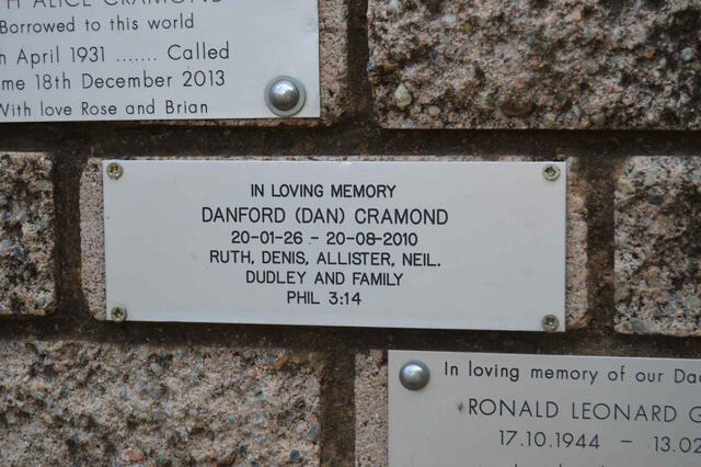 CRAMOND Danford 1926-2010