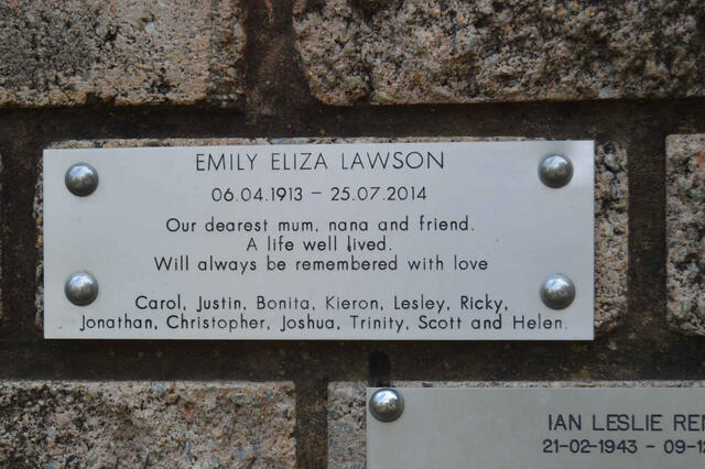 LAWSON Emily Eliza 1913-2014