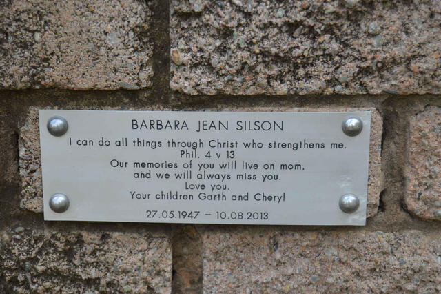 SILSON Barbara Jean 1947-2013