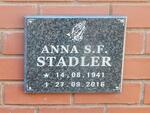 STADLER Anna S.F. 1941-2016