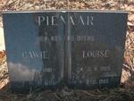 PIENAAR Gawie 1901-1981 & Louise 1909-1985
