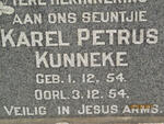 KUNNEKE Karel Petrus 1954-1954