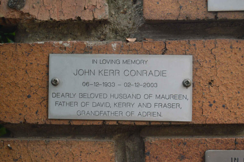 CONRADIE John Kerr 1933-2003