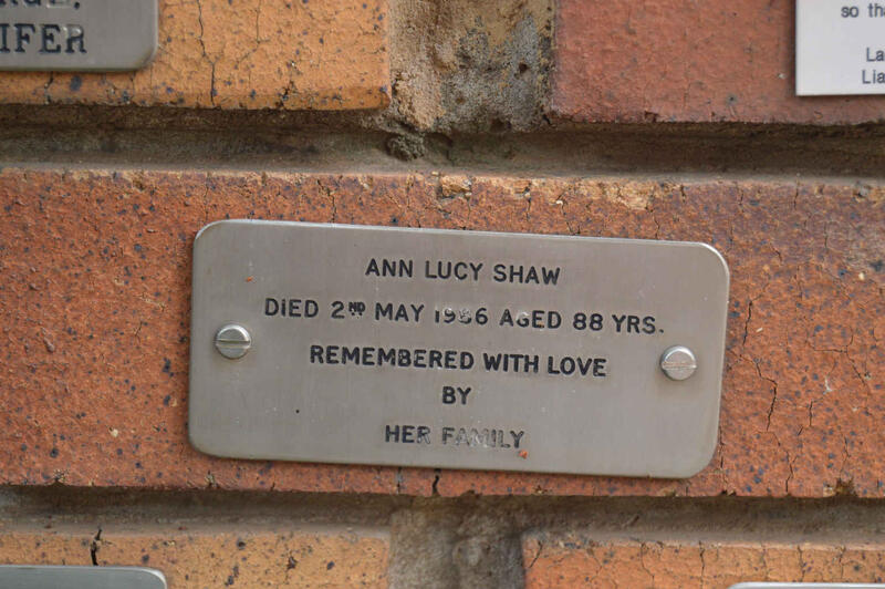 SHAW Ann Lucy -1986