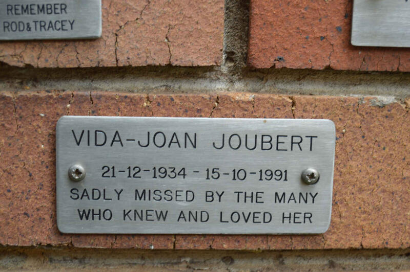 JOUBERT Vida-Joan 1934-1991