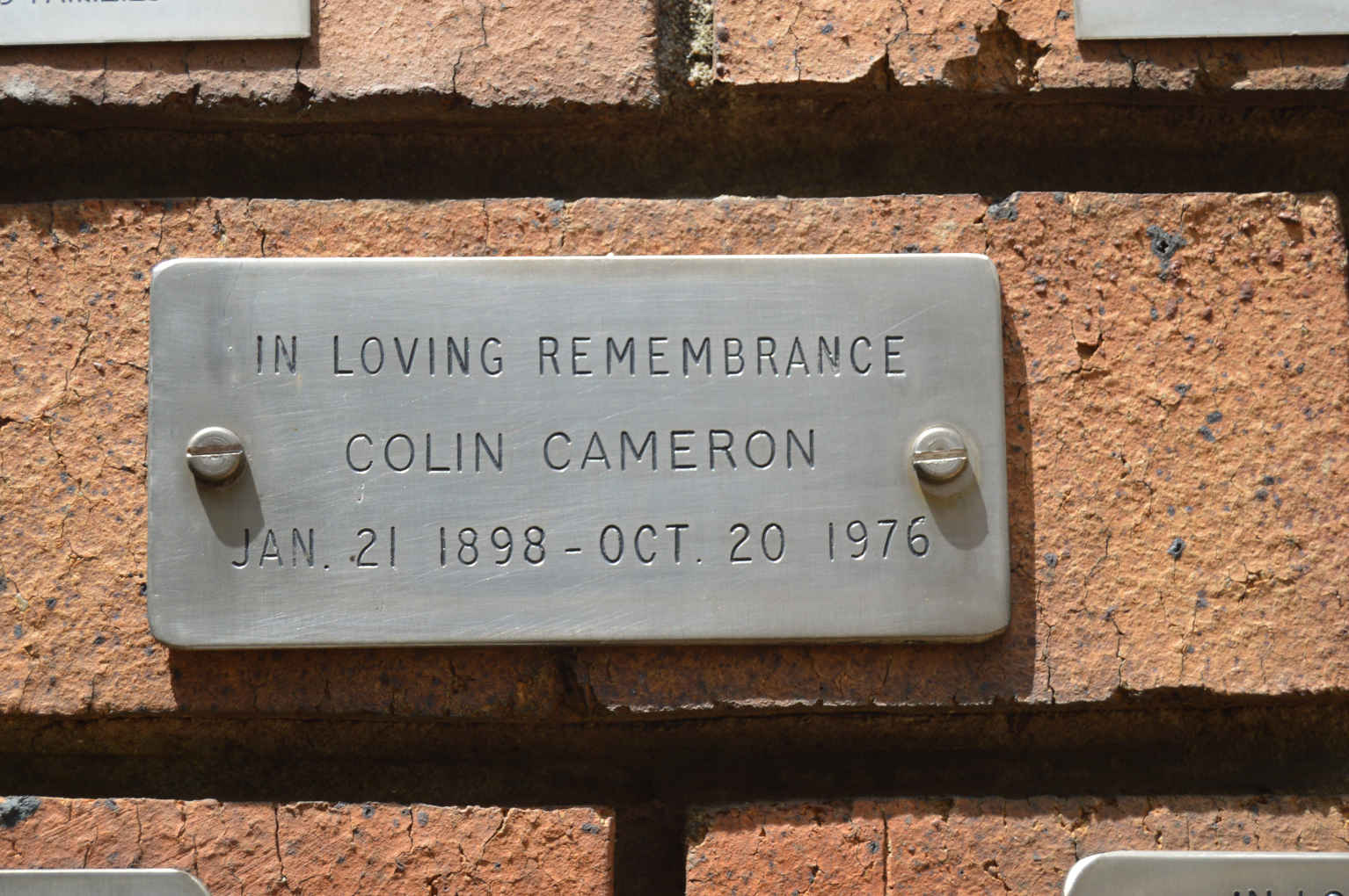 CAMERON Colin 1898-1976