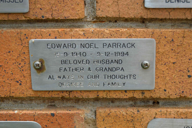 PARRACK Edward Noel 1940-1994