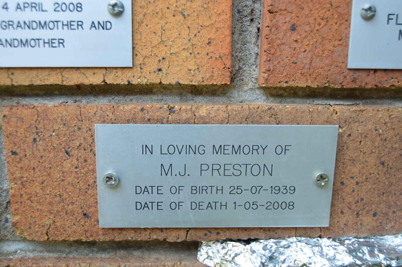 PRESTON M.J. 1939-2008