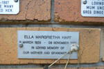 HART Ella Margrietha 1925-2001