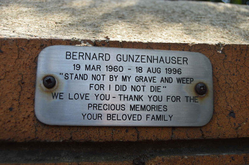 GUNZENHAUSER Bernard 1960-1996