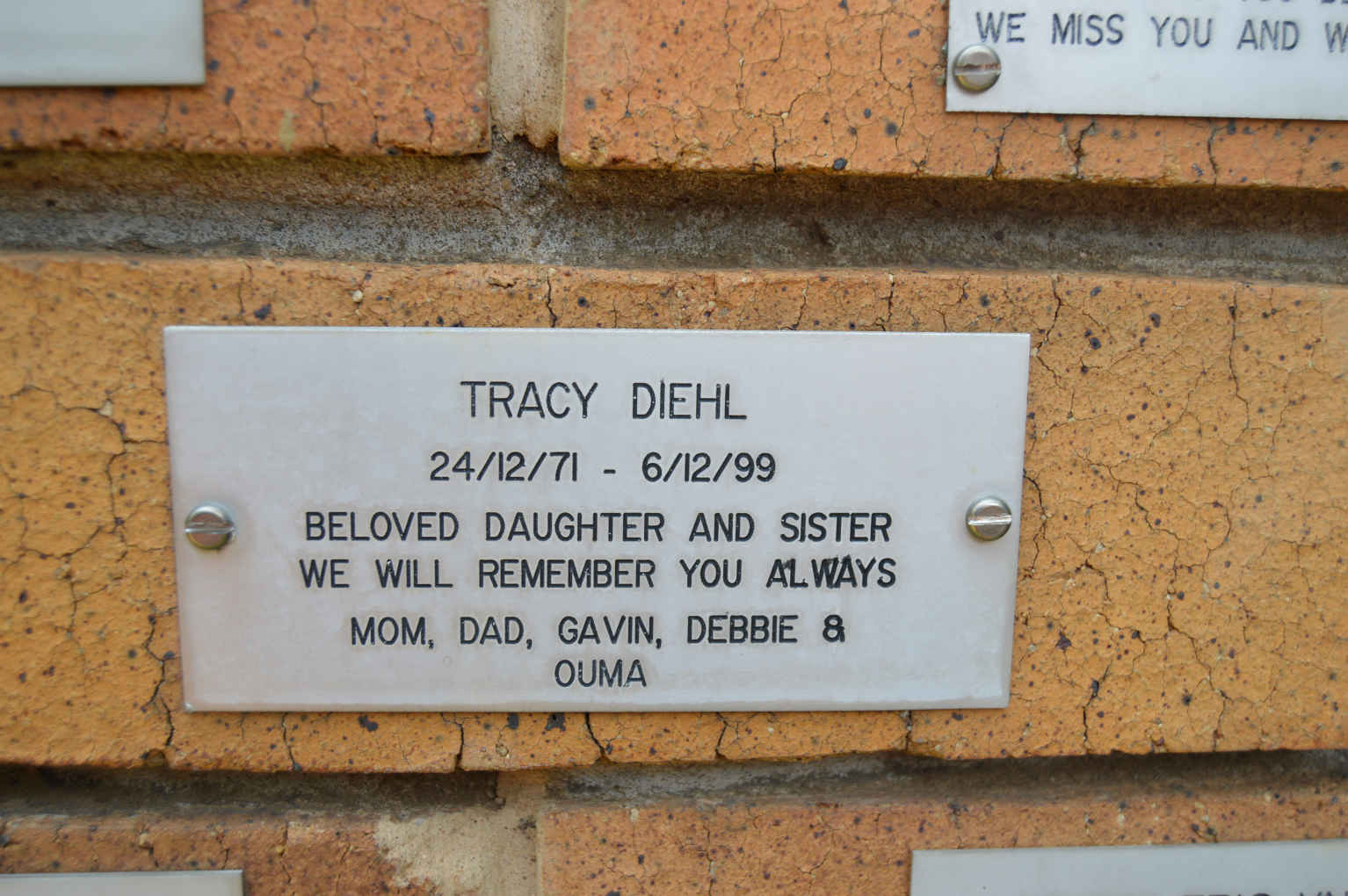 DIEHL Tracy 1971-1999