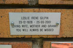 GILPIN Leslie Irene 1928-2001