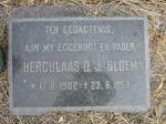 BLOEM Herculaas D.J. 1902-1953