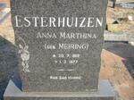 ESTERHUIZEN Anna Marthina nee MEIRING 1912-1977