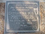 PRETORIUS Catharina M.E. nee STEYN 1894-1984