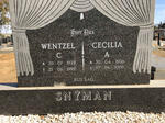 SNYMAN Wentzel C. 1928-1999 & Cecilia A. 1936-2008