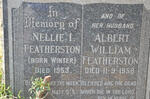 FEATHERSTON Albert William -1958 & Nellie I. WINTER -1953