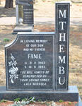 MTHEMBU Fanie 1967-1995